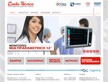 Tablet Screenshot of cardiotecnica.com